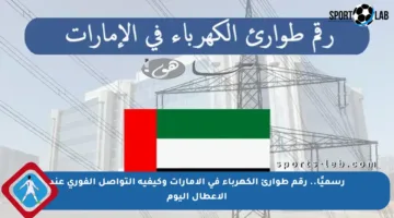 رسميًا.. رقم طوارئ الكهرباء في الإمارات وكيفية التواصل الفوري عند الأعطال اليوم